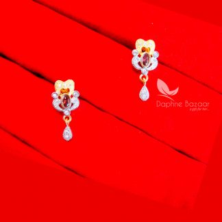 PE78E, Daphne Wine Zircon Earrings Gift for Wife