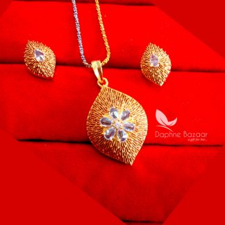PE82, Daphne Premium Quality Zircon Pendant With Earrings Gift for Wife