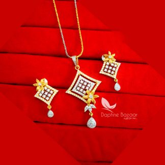 PE83, Daphne Premium Quality Zircon Pendant Earrings Gift for Wife