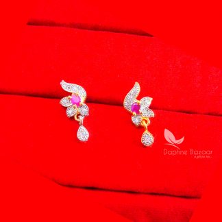 S59E, Daphne Pink Zircon Earrings Set For Valentine Gift