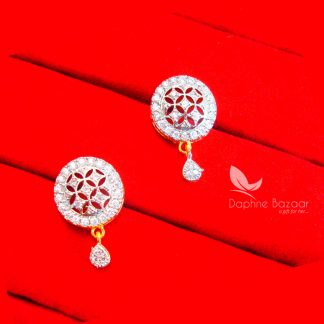 Z36E, Daphne Cute Zircon Pendant Earrings for Women