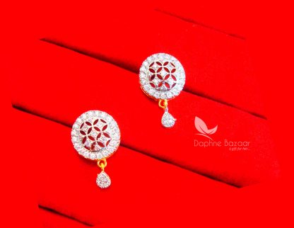 Z36E, Daphne Cute Zircon Pendant Earrings for Women