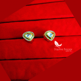 KE38, Daphne Elegant Zircon Kundan Handmade earrings for Women