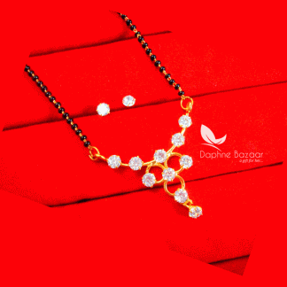 T70, Daphne Indian Fashion Zircon Studded Mangalsutra set for Women