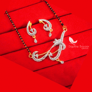 T71, Daphne Indian Fashion Zircon Mangalsutra set for Women, Gift for Wife