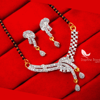 T73, Daphne Indian Fashion Zricon Studded Mangalsutra set for Women