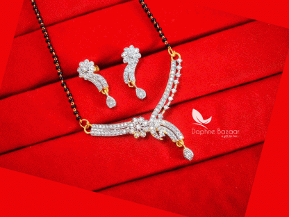 T76, Daphne New Indian Fashion Zircon Studded Mangalsutra set for Women