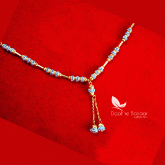NC15, Daphne Handmade Golden beads Zircon Chain for Women closer view