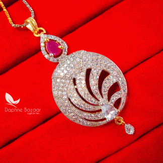 PE50, Daphne pink Zircon Pendant Set Gift For Women