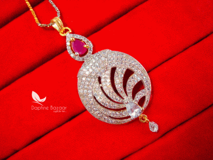 PE50, Daphne pink Zircon Pendant Set Gift For Women