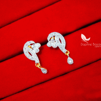 S741, Daphne Zircon Flower Earrings for Women, Gift for Wife