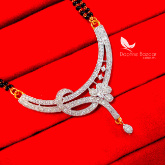 S741, Daphne Zircon Flower Mangalsutra for Women, Gift for Wife