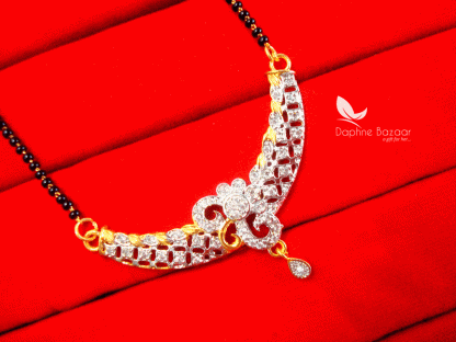 T481, Daphne Sleek Two Tone Mangalsutra for Women