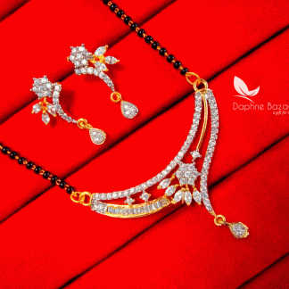 T491, Daphne New Indian Fashion Zircon Studded Mangalsutra set for Women