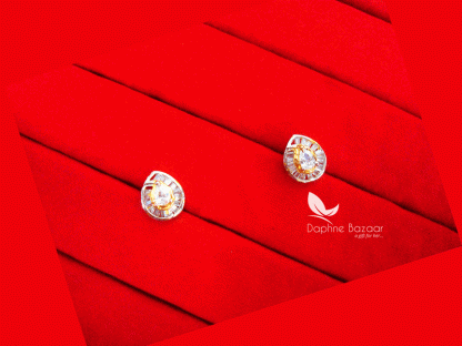 Z48, Daphne Premium Quality Zircon Earrings Gift for Wife