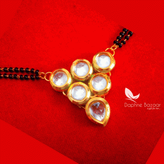 ME39 Daphne Bollywood Glitz Kundan Work Mangalsutra For Women