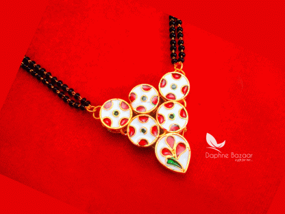 ME39 Daphne Bollywood Glitz Kundan Work Mangalsutra For Women-back view