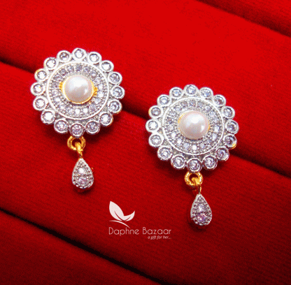 PN13, Daphne Blossom Premium Quality Zircon Earrings Gift for Wife