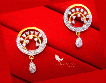 PN14, Daphne Blossom Premium Quality Zircon Earrings Gift for Wife