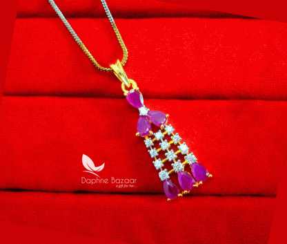 PN25, Daphne Glitz Premium Quality Zircon Pendant Gift for Wife