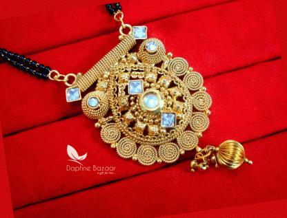 S79, Daphne Handmade Golden Mangalsutra Set for Women, Gift for Wife