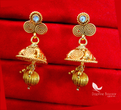 S80, Daphne Handmade Golden Earrings for Women, Gift for Wife