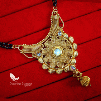 S80, Daphne Handmade Golden Mangalsutra Set for Women, Gift for Wife