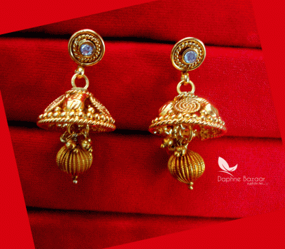 S81, Daphne Handmade Golden Earrings for Women, Gift for Wife