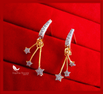 AD49E, Daphne Zircon Studded Designer Earrings for Women