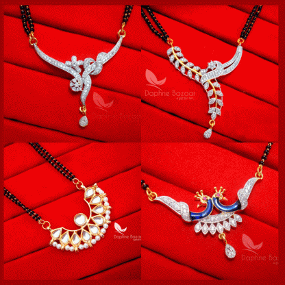 Daphne Combo Four Different Mangalsutra, Gift for WifeDaphne Combo Four Different Mangalsutra, Gift for Wife