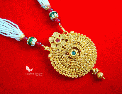 NC66, Daphne Polki Kundan Multi Color Stone Necklace -VIEW2
