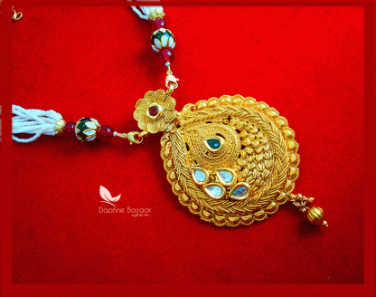 NC67, Daphne Polki Kundan Multi Color Stone Necklace With-VIEW2