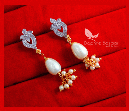 NC24 Daphne Zircon Studded Designer Earrings for Women, Gift for Wife