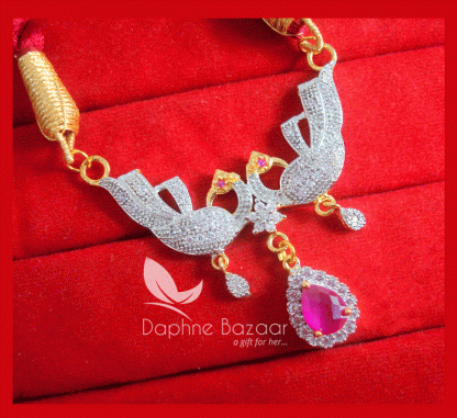 NC29 Daphne Zircon Studded Designer Necklace With Earrings Karwa Chauth Special For Women-closer view2