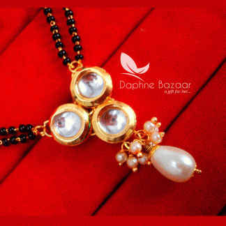 S87, Daphne Bollywood Actress Chandni Kundan Style Mangalsutra Karwa Chauth Special For Women