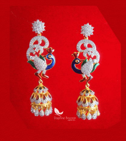 ZE50, Daphne Multicolour Meena Earring With Jhumki Style, Gift For friend