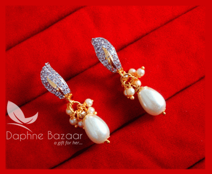 ZE61, Daphne Zircon Designer Earrings Karwa Chauth Special For WifeZE61, Daphne Zircon Designer Earrings Karwa Chauth Special For Wife