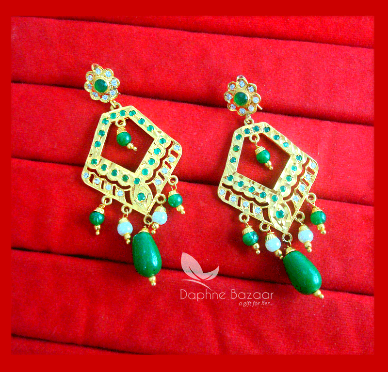 Mint Green Colour Heavy Jhumka Bali for Saree | FashionCrab.com | Mint  green earrings, Indian jewellery design earrings, Mint green jewelry