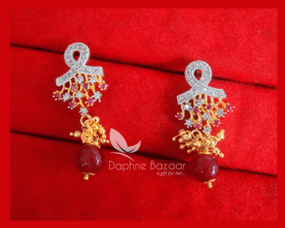 ZR18, Daphne Zircon Earrings for Women, Karwa Chauth Special For Wife