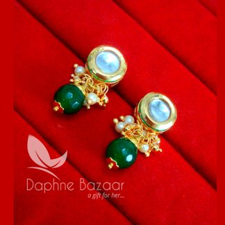 KE62, Daphne Green Circle Shape Kundan Tops For Women, Best Gift For Girlfriend-view2