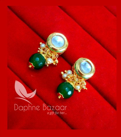 KE62, Daphne Green Circle Shape Kundan Tops For Women, Best Gift For Girlfriend-view2