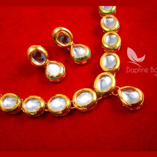 NC70 Traditional Kundan Necklace Set with Earrings Diwali Special For Women