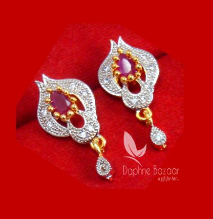 S88, Daphne Zircon Flower Earrings for Women, Best Diwali Gift For Women