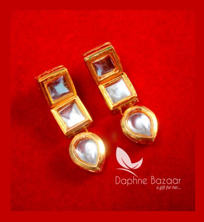 NC74 Traditional Kundan Earrings Thanksgiving Celebration