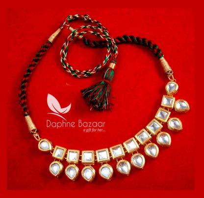 NC74 Traditional Kundan Necklace Set Thanksgiving Celebration-2