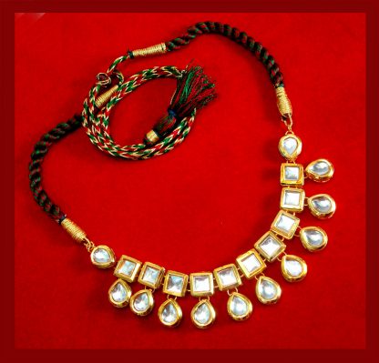 NC76 Traditional Kundan Necklace Set with Earrings and Maang Tikka For Women-2