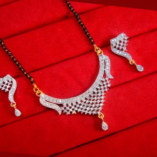 S91, Daphne New Indian Fashion Zircon Studded Mangalsutra set for Women