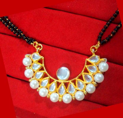 HC33, Daphne Dazzling Kundan Mangalsutra and Maang Tikka Set For New Year for Women-5