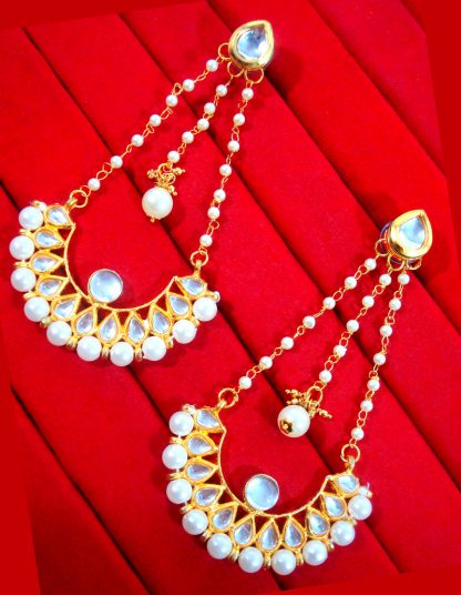 HC33E, Daphne Gorgeous Kundan Carving Earrings For Women, Best Gift For New Year-1