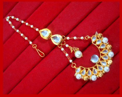 HC34M, Daphne Gorgeous Kundan & Pearls Earring For Women